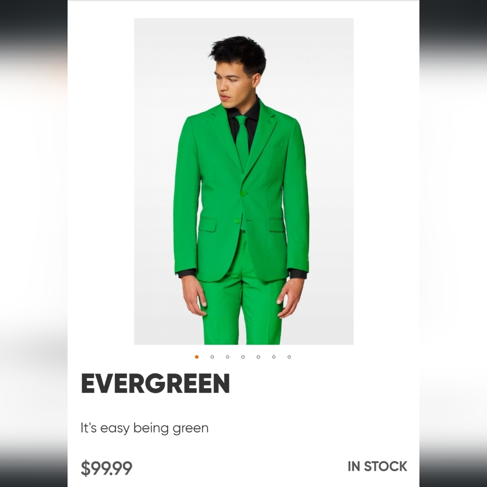 Opposuits Suit - Evergreen Green - Size 42